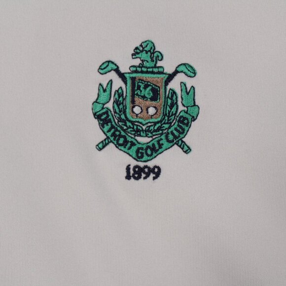 Adidas  Polo Men's 2XL White Short Sleeve Solid ClimaCool Detroit Golf Club - Picture 2 of 10